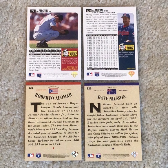 Vintage 1995 Upper Deck MLB Baseball Trading Cards, Lot of 46 Cards - Picture 7 of 16